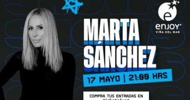 Marta Sánchez llega por primera vez al casino de Viña del Mar
